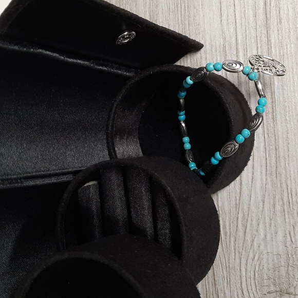 Jewelry Box Case Travel Black Traveling Compact Essential Accessories - Picture 3 of 5